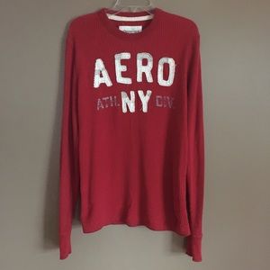 Aero thermal thick long-sleeve embroidered  shirt